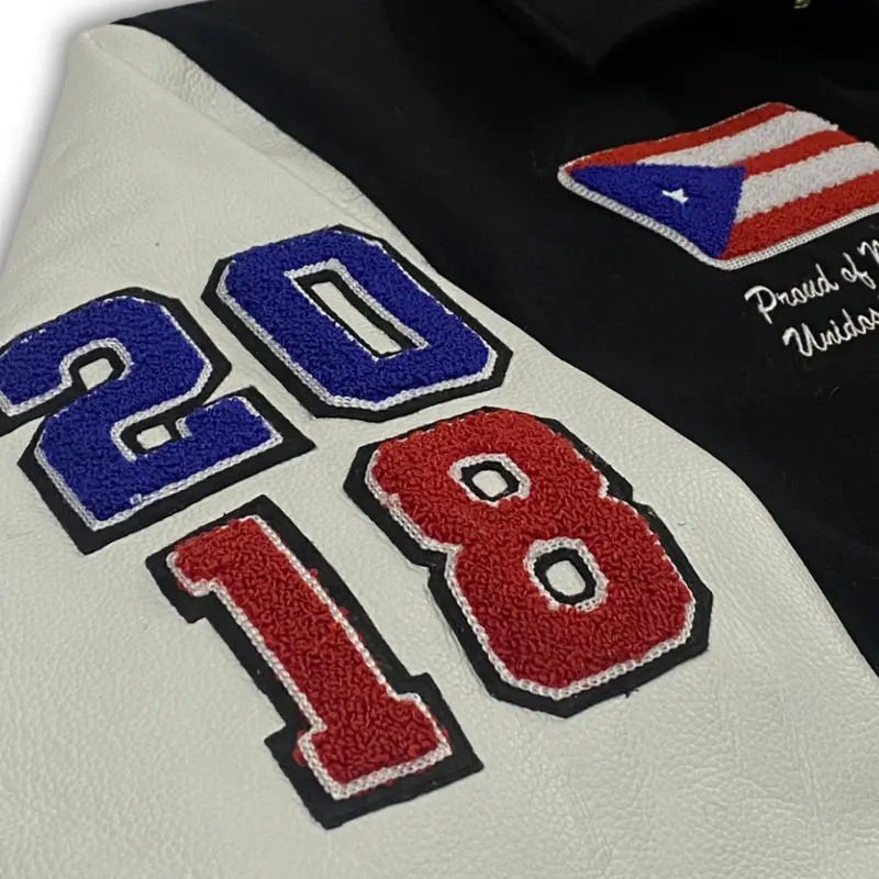Premium Puerto Rico (BLK) Varsity Jacket