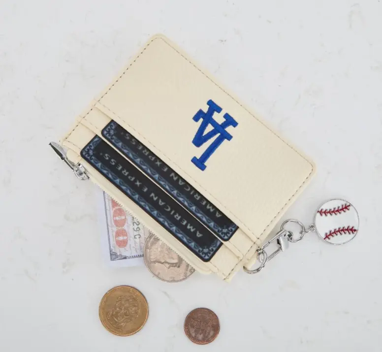 MLB PU Leather Wallet with Wristlet – Official Team Logo, Card Holder & Organizer