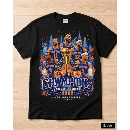 NYC Basketball Fan Shirt – Blue & Orange Glory Tee